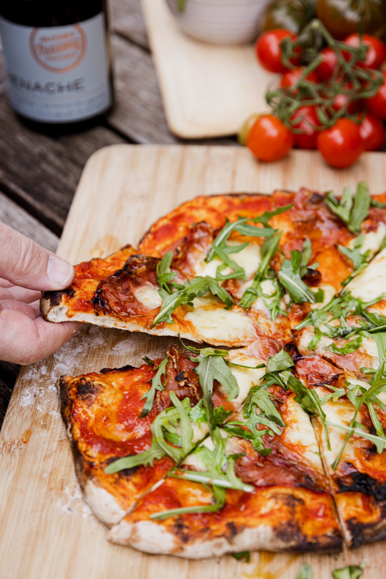Prosciutto Pizza & Grenache