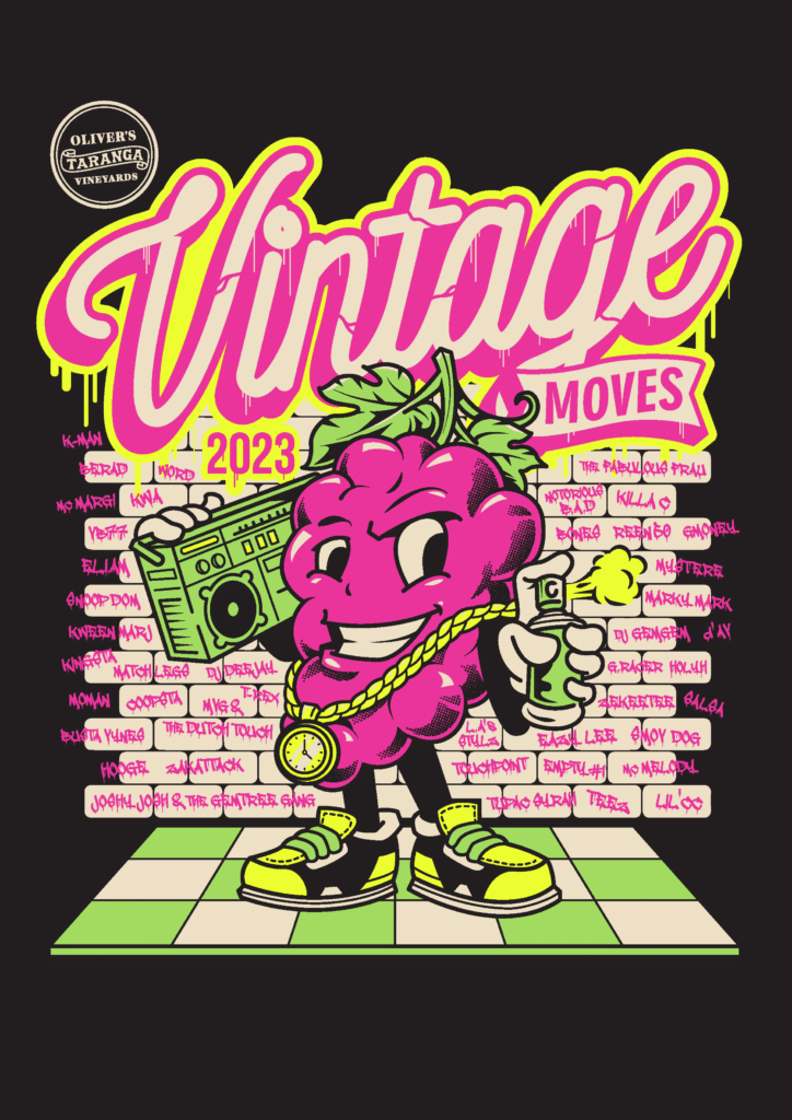 OliversTaranga VintageMoves 2023 Staff Pink PRINT | 2025
